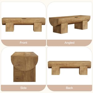 <span class=keywords><strong>Banc</strong></span> <span class=keywords><strong>de</strong></span> rangement en bois naturel Tribesigns, 55 pouces, avec charnières <span class=keywords><strong>de</strong></span> sécurité à rabat, capacité <span class=keywords><strong>de</strong></span> 350 lb, <span class=keywords><strong>banc</strong></span> <span class=keywords><strong>de</strong></span> bout <span class=keywords><strong>de</strong></span> lit, style farmhouse - Product Image 4