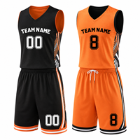 Conjunto de Baloncesto Personalizado para Niños, para Academias, Camiseta y Pantalones Cortos Sublimados con Nombres y Números de Jugadores