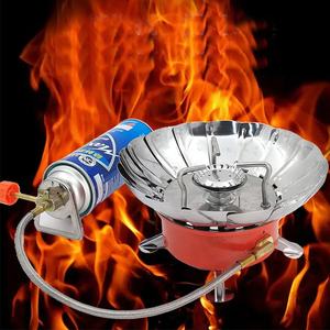 IRONDONKEY alpinismo stufa da esterno portatile a tubo a vite di combustione serbatoio di Gas piatto fornello da campeggio pieghevole a Gas - Product Image 2