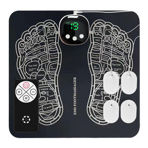 Alas pijat kaki USB portabel, desain lipat dengan teknologi EMS, perangkat sirkulasi kaki - Product Image 3