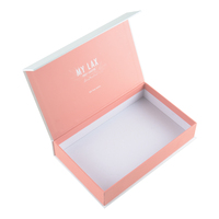 Boîte cadeau personnalisée en papier rigide A5 avec gaufrage, fermeture magnétique, pour emballages cosmétiques, soins de la peau et extensions de cheveux