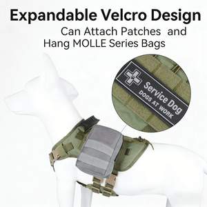 Arnés para Perros Grandes, Arnés Táctico <span class=keywords><strong>con</strong></span> Diseño Anti-Tirones y Anti-Explosión, y Correa de Velcro para Razas de Perros Grandes - Product Image 5