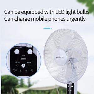 Quạt năng lượng mặt trời tích điện có đèn, quạt đứng năng lượng mặt trời tích điện có đèn đuổi muỗi và điều khiển từ xa, quạt đứng năng lượng mặt trời - Product Image 3