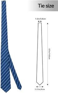 ربطة عنق بألوان سادة للرجال ربطة عنق كلاسيكية للعمل والزفاف - Product Image 5