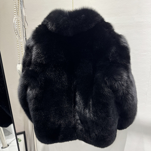 Cappotto da <span class=keywords><strong>Uomo</strong></span> in Vera Pelliccia di Volpe Argentata di Lusso Caldo <span class=keywords><strong>Invernale</strong></span> Design Personalizzato all'Ingrosso - Product Image 6