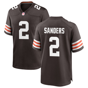 Maillots de football américain personnalisés Cleveland 2026 – Uniformes brodés pour jeunes, tenues de sport avec logos, marron - Product Image 2