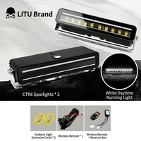 Barre lumineuse LED stroboscopique double DRL pour toit de voiture, Jeep Wrangler, Ford Raptor, Toyota Hilux, RAM 1500, LC300, 4x4, SUV