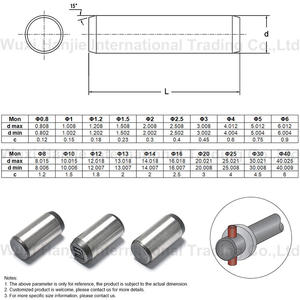 Fabbrica affidabile 14A-C7 fornitura professionale di fabbrica in acciaio al carbonio zinco placcato in metallo solido perno a molla cilindrica - Product Image 6