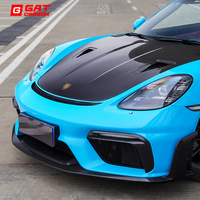 Cadre et décoration de phares en fibre de carbone sèche de haute qualité pour Porsche 718/981/982, pièces de carrosserie améliorées GT4/GT4RS