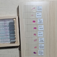 Lab Specimens Set 100 PCS Prepared Microscope Histology Teaching Slides for Students Learning