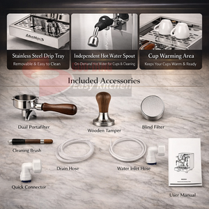 เครื่องชงกาแฟเอสเพรสโซ่เชิงพาณิชย์อัจฉริยะสำหรับโรงแรม รุ่น GD-3035C จากอิตาลี ยี่ห้อ GD-3035C - Product Image 6