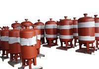Réservoir de surtension de type vessie de la marque CWT, éliminateur de choc d'eau, système d'alimentation en eau, réservoir de surtension avec un volume de 10 000 L, garantie de 5 ans