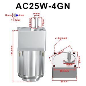 มอเตอร์เกียร์ Bemonoc Ac 110V 7.5 รอบต่อนาที เฟสเดียว พร้อมชุดควบคุมความเร็วแบบแปรผัน - Product Image 2