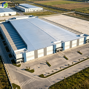 Bâtiment d'usine préfabriqué résistant au feu, entrepôt industriel à haut plafond, installation de distribution d'équipements - Product Image 1