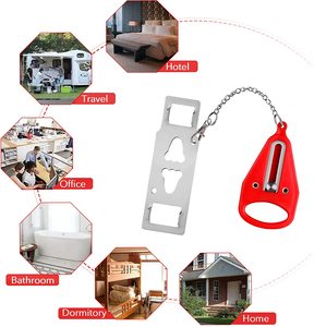 Khóa Cửa An Toàn Di Động Bằng Kim Loại PP-Khóa Cửa Du Lịch Bỏ Túi, Thiết Bị An Ninh Phòng Khách Sạn Cho Gia Đình, Air BNB Và Căn Hộ - Product Image 2