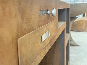 Barbecue de luxe moderne de style coréen en acier Corten de grande taille avec <span class=keywords><strong>plancha</strong></span> pour la cuisson en extérieur - Product Image 6