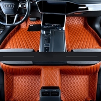 Tapis Nappa en forme de diamant à double ligne de vente chaude adapté à divers modèles de voiture, facile à installer détachable et facile à nettoyer