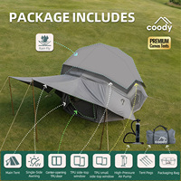 Tente gonflable Coody Bestona Air - Gris - Fabrication chinoise - Tente familiale - Camping - Durable - Portable - Extérieur - 4 saisons - 3 à 8 personnes