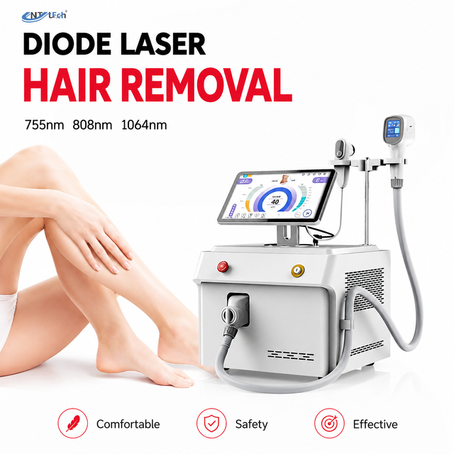 Portable Hair Removal Laser 3 Wave Diode Laser Hair Removal Machine