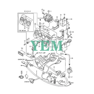 3TNE74 панель управления CMP. 119888-91220 для двигателя Yanmar 3TNE74-SA