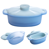 Cuiseur à riz en silicone à faible teneur en sucre, moule exclusif usine, compatible micro-ondes, sans BPA, cuiseur vapeur rapide en silicone pour cuisine domestique