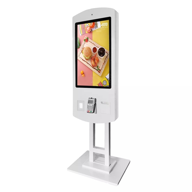 32" 43" Double Side Self Service Totem Ordering and Payment Kiosk with Thermal Printer/Camera