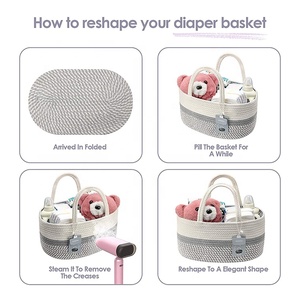 Listo para enviar el pañal de cuerda plegable más barato para bebé Caddy Baby Shower regalos para recién nacido - Product Image 2