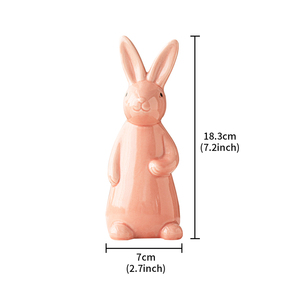 Buena Venta de fiesta vacaciones decoración del hogar forma de conejito de Pascua Rosa lindo conejo artículos de decoración del hogar decoraciones para el hogar para la sala de estar - Product Image 2