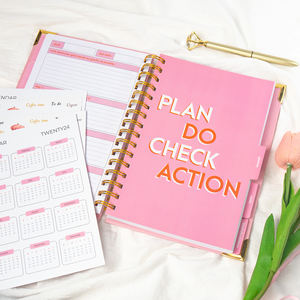 Индивидуальный планировщик целей для печати, мотивация для оздоровления, Уход за собой в твердом переплете, учебник, блокнот для дневника - Product Image 4