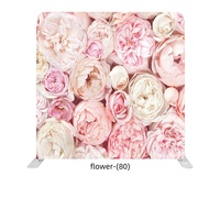 Support de toile de fond en tissu tendu personnalisé 7,5 pi x 8 pi avec cadre en aluminium pour événements, fêtes, cabines photo et bannières murales
