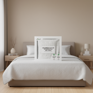 Juego de Edredón Moderno Db, Blanco, Tamaño Queen, Geométrico, de Algodón, para Hotel, Masaje - Product Image 2