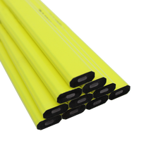 Crayon de charpentier bon marché Crayon de constructeur de construction avec logo personnalisé Crayons de travail octogonaux plats de 7 pouces