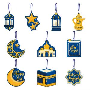 HR Ramadan Islamic Hanging Decorations Paper CardMuslim <b>Eid</b> Party Supplies Wholesale <b>Eid</b> Mubarak Ornament Set for Party - Product Image 1