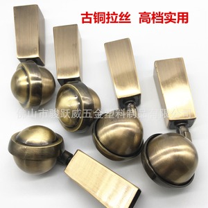 Roulettes de meubles Junyuewei 60 mm pivotantes en alliage bronze antique brossé, durables et faciles à déplacer - Product Image 5