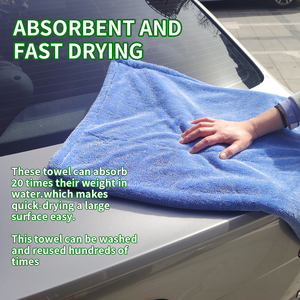 <span class=keywords><strong>Serviette</strong></span> de lavage et de séchage pour voiture en microfibre torsadée 50x80cm, <span class=keywords><strong>serviette</strong></span> de nettoyage pour le detailing automobile, chiffons en microfibre à boucles torsadées - Product Image 6