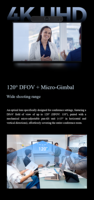Sistem Konferensi Video Kamera Ultra HD 5x EPTZ 4K BF Mikrofon/Speaker Pelacak Suara Semua dalam Satu Video Bar Simultan