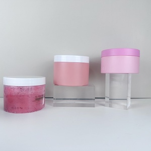 Superior Materials Round Cosmetic Packaging Container PET Pink <b>Plastic</b> Cream <b>Jar</b> for Skincare 150g 200g 250g 300g 400mg 500g - Product Image 6