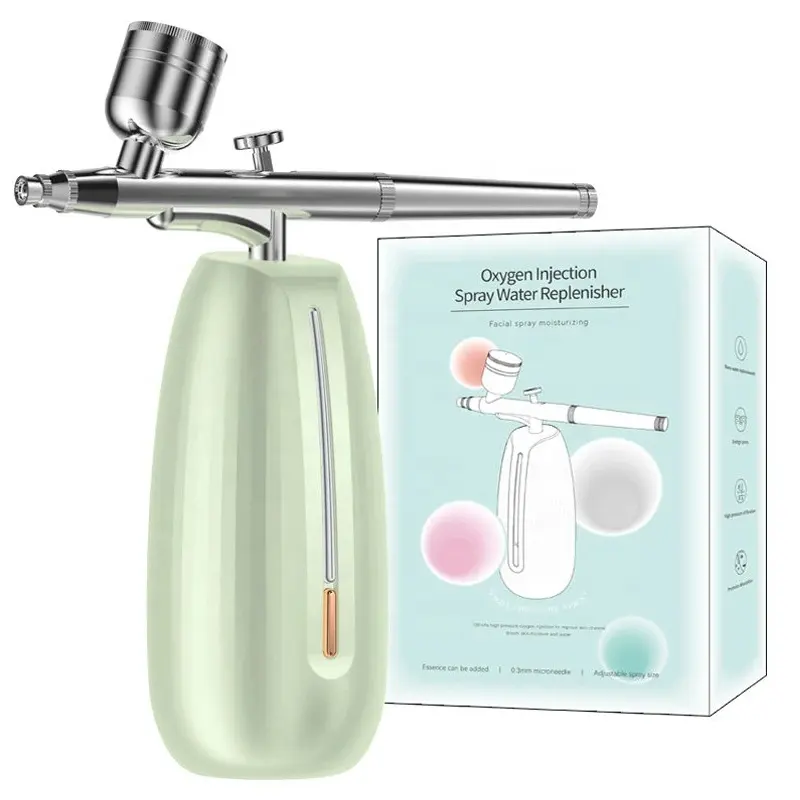 New loại xách tay Home sử dụng áp lực cao oxy injectorjet không dây Nail bàn chải không khí súng phun nước mặt Nano Mist Sprayer