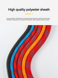 <span class=keywords><strong>Corde</strong></span> d'escalade de travail <span class=keywords><strong>a</strong></span>érien d'évasion de matériel de polyester résistant à l'usure - Product Image 4