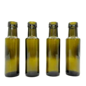 Free Sample 4oz Mini Edible Oil Bottles Dorica 125ml Olive Oil Glass Bottle