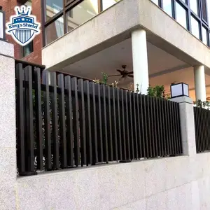 Cheap Security Black Modern Australian Manufacturer Aluminum Vertical Blade Pool Polished Batten Fencing