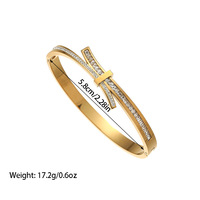 Gelang Baja Anti Karat Lapis Emas 18k PVD Grosir, Anti Kusam, untuk Perhiasan Wanita Modis