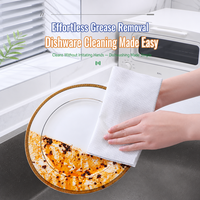 80 lingettes de cuisine grand format, forte action anti-taches d'huile, personnalisables