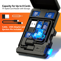 12026 lecteur de carte TF graveur ISO Usb lecteur de carte à puce intelligente Mini lecteur de carte SD TF