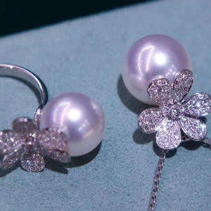 WENCHI S925, Plata, Accesorios para Perlas DIY, Soporte Vacío, Anillo para Colgante, Set de Joyería Fina, Modelo Chino 10633 para Moda - Product Image 2