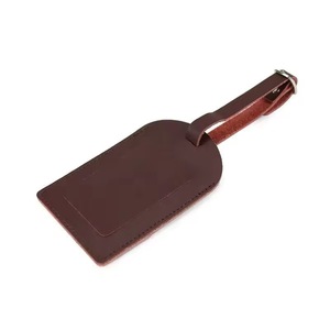 Étiquettes de bagages en cuir, achat en gros, étiquettes de bagages sécurisées au laser, étiquettes de bagages personnalisées avec logo - Product Image 2