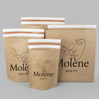 Pochette postale biodégradable écologique enveloppes pour colis d'affranchissement sacs d'expédition de vêtements enveloppe en papier kraft brun avec logo