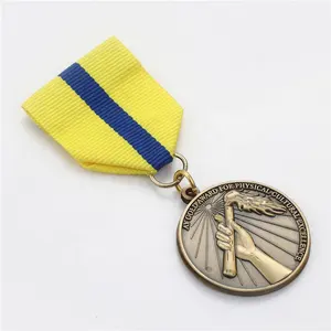 Fabrika toptan özel ödül madalyon abd onur yumuşak emaye mezuniyet madalyonlar 3d döküm madalya