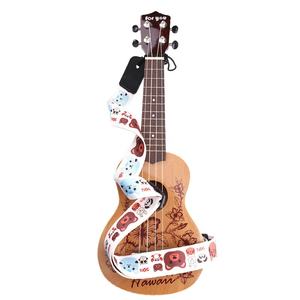 Custom Hawaiian Print Ukulele <strong>Strap</strong> Enhancing Aesthetics for Your Guitar Stringed Instruments Parts &amp; Accessories - Product Image 1