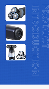 남성용 도매 충전식 3D 플로팅 헤드 전기 면도기 IPX7 방수 수염 면도기 독일 OEM ODM 공장 공급 업체 - Product Image 6